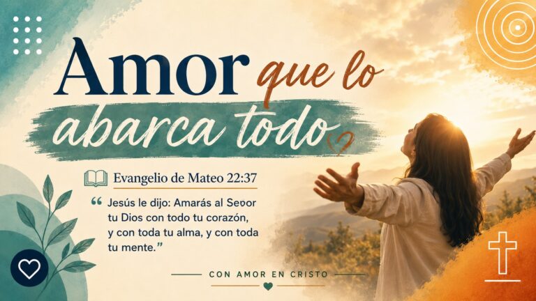 Mateo 22:37 — Amor que lo abarca todo