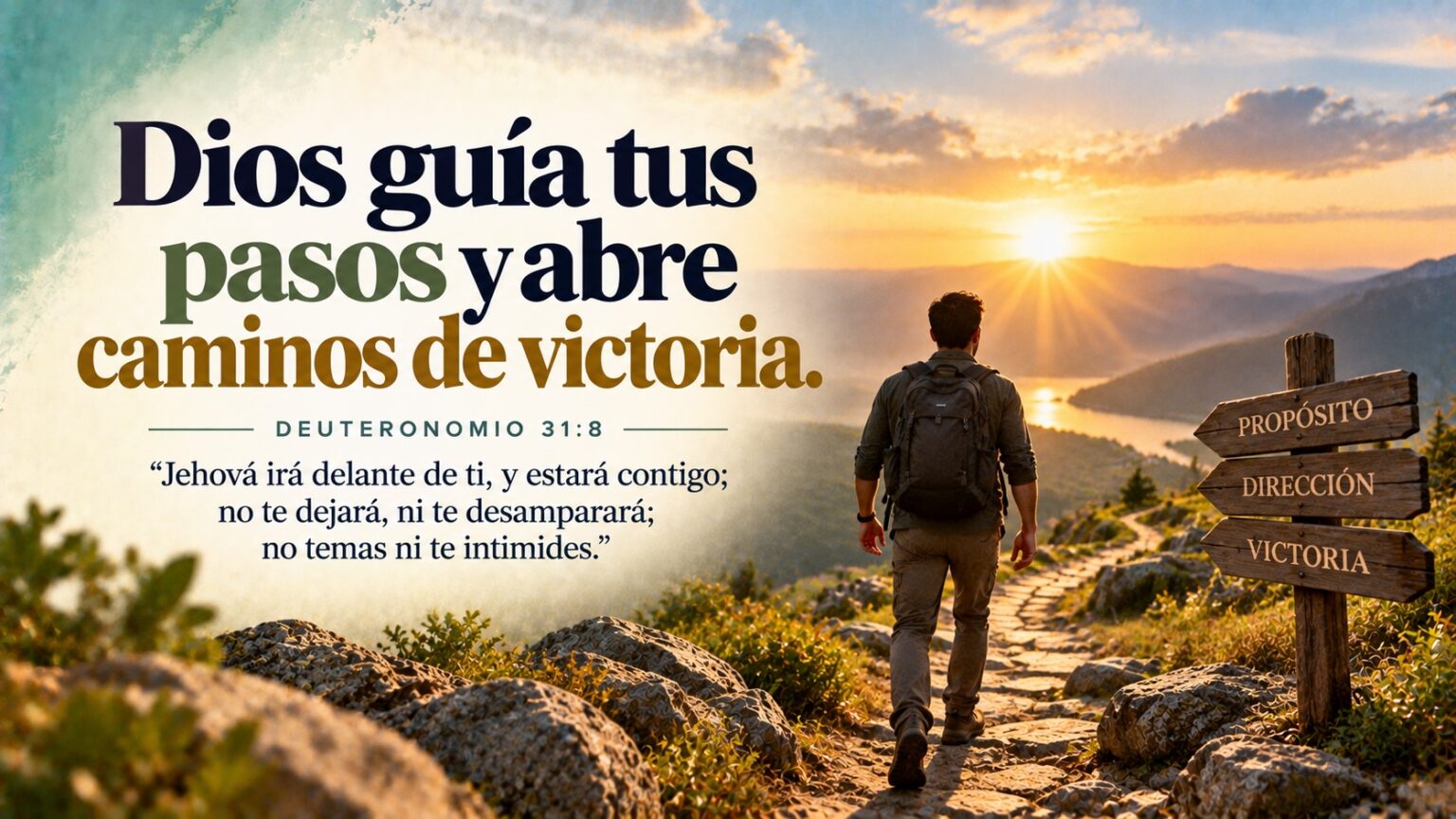 Deuteronomio 31:8 — Dios guía tus pasos y abre caminos de victoria