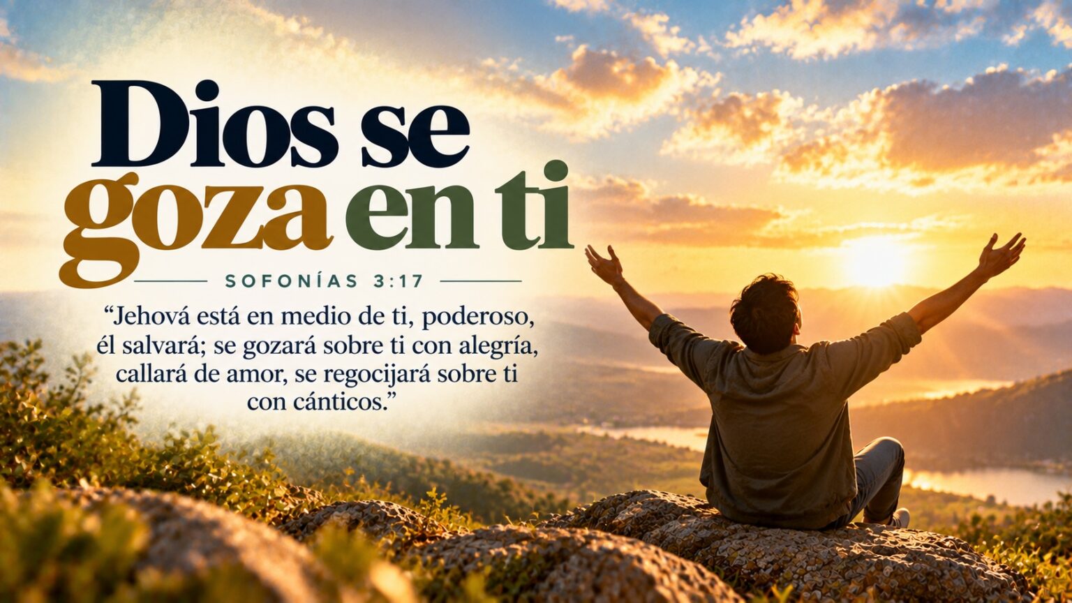 Sofonías 3:17 — Dios se goza en ti