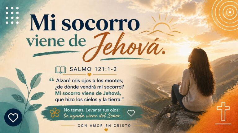Salmo 121:1-2 — Mi socorro viene de Jehová