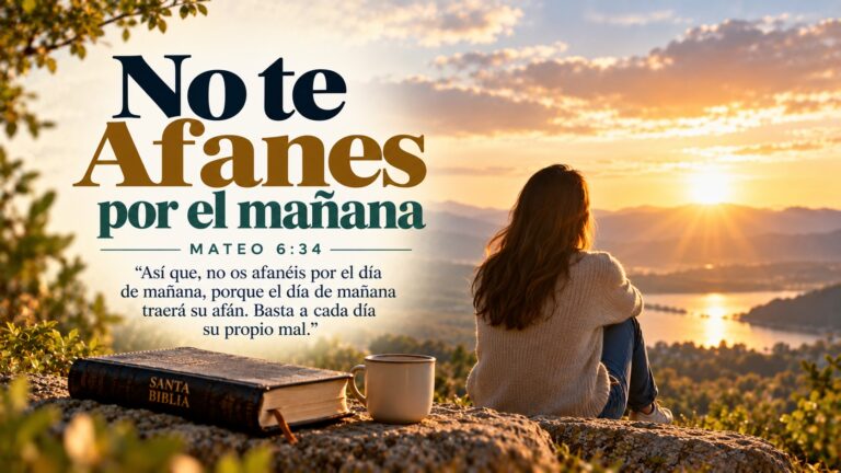 Mateo 6:34 — No te afanes por el mañana