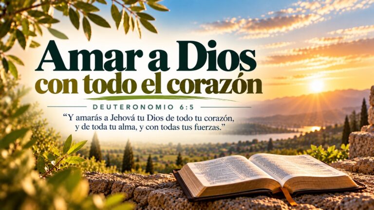 Deuteronomio 6:5 — Amar a Dios con todo el corazón