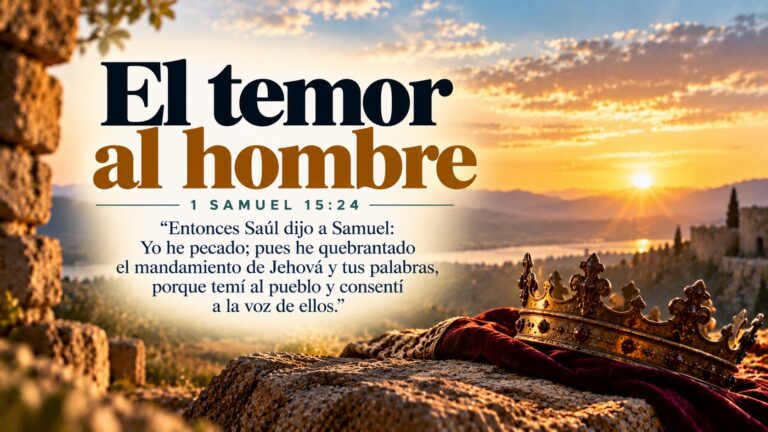1 Samuel 15:24 — El temor al hombre