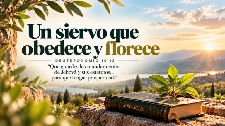 Deuteronomio 10:13 — Un siervo que obedece y florece